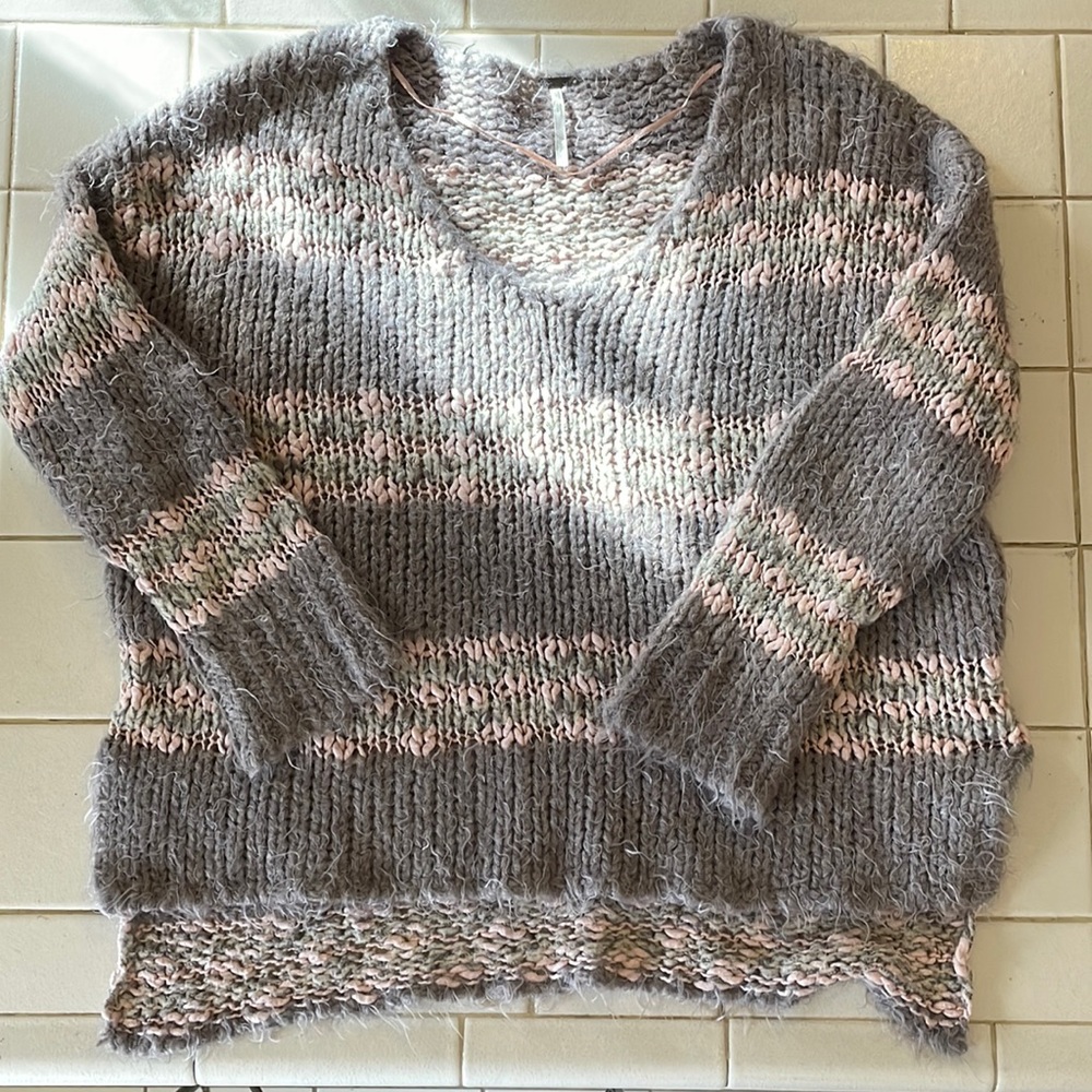 FREE PEOPLE Soft Thick Eyelash Knit Sweater Sz S